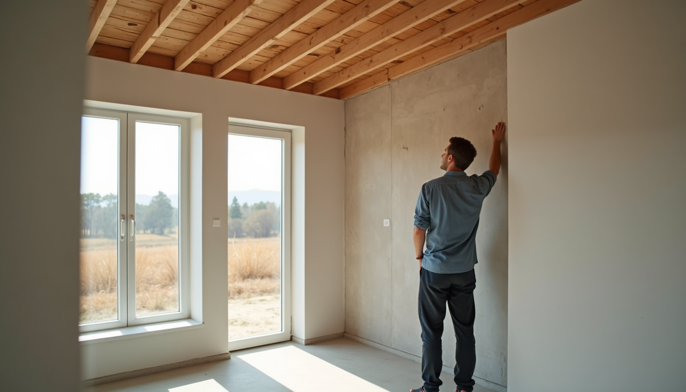 Pred primopredajo se preveri pravilnost in kakovost notranje izvedbe roh bau hiše. Preverjanje notranjih detajlov roh bau montažne hiše.