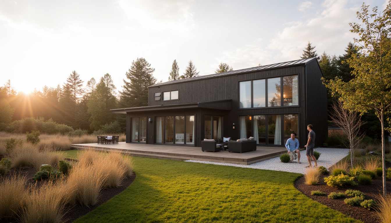 Rok gradnje roh bau montažna hiša — končana montažna hiša z modernim dizajnom Rok gradnje roh bau montažna hiša — končana montažna hiša z modernim dizajnom