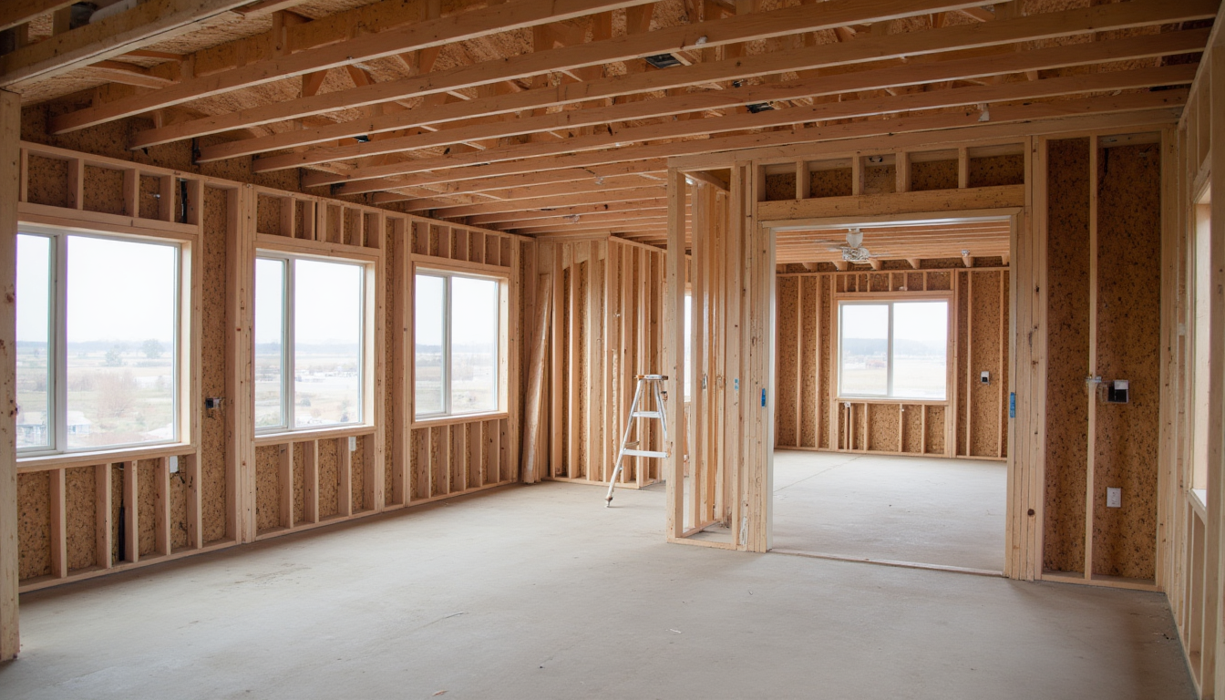 Rok gradnje roh bau montažna hiša — notranja faza brez zaključnih del Rok gradnje roh bau montažna hiša — notranja faza brez zaključnih del